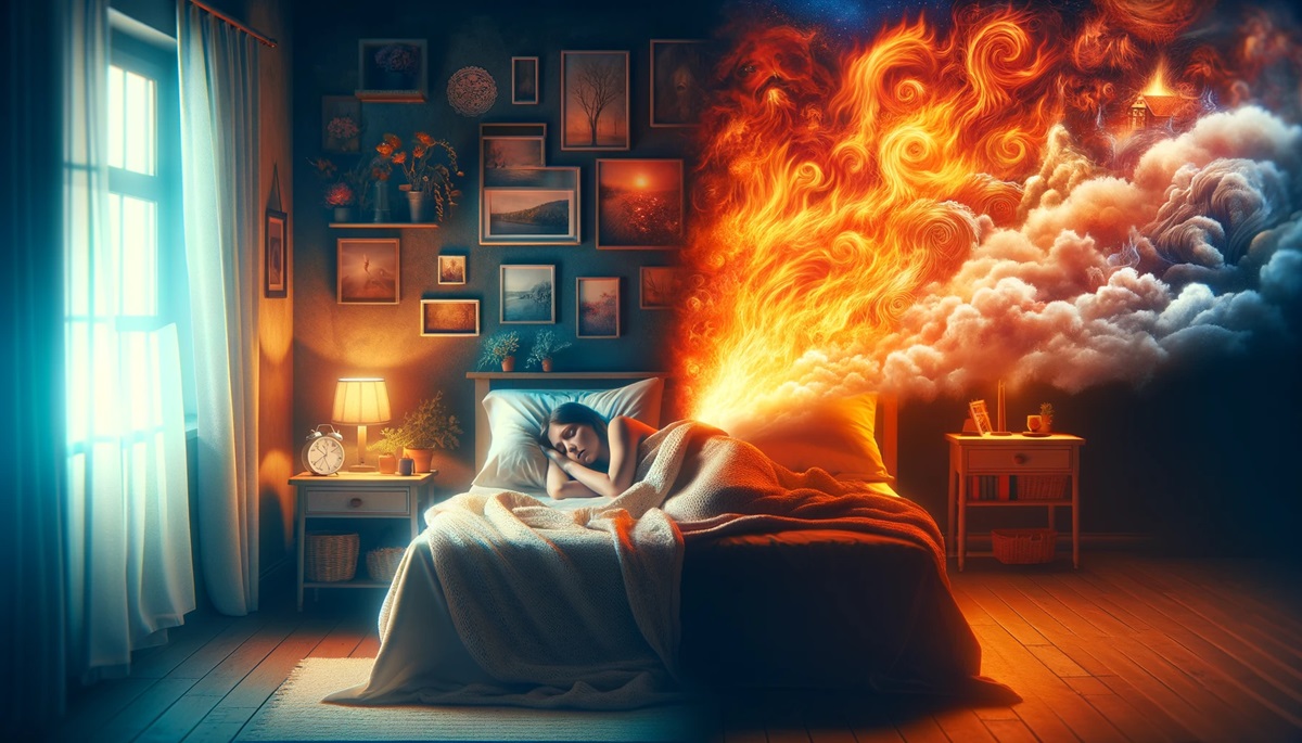تعبیر خواب آتش: از شعله فتنه و گناه تا نور هدایت و تولدی دوباره